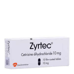 Thuốc chống dị ứng Zyrtec (Hộp 10 viên)